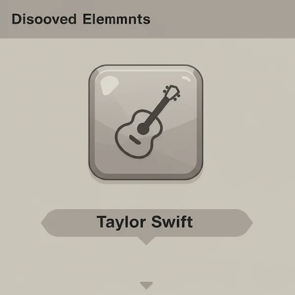 Alt text: Taylor Swift element icon discovered in Infinite Craft