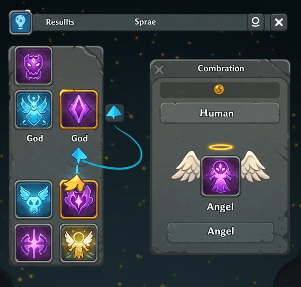 Combining God to make Angel element