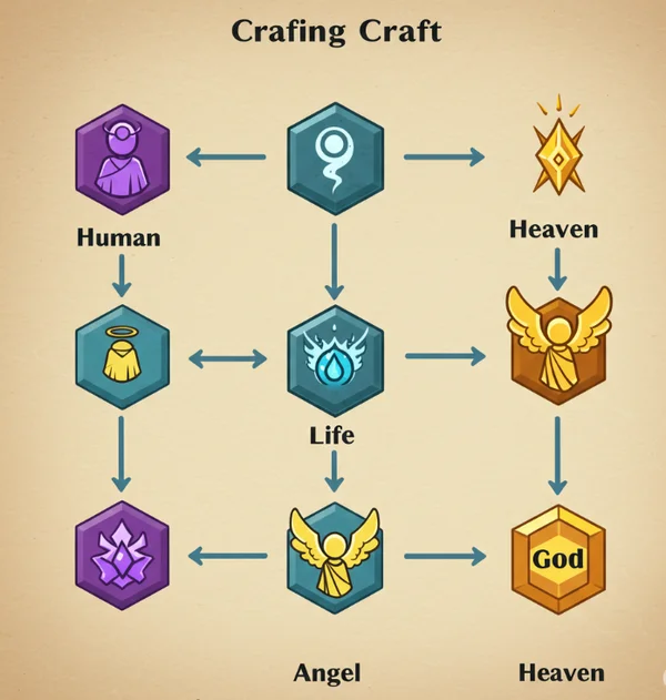 Steps to make God in Infinite Craft game
