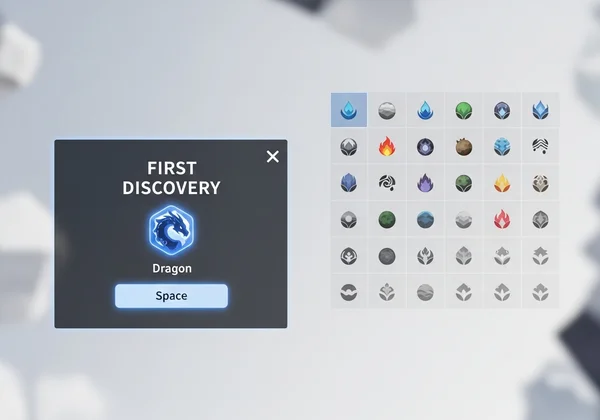 Infinite Craft gameplay screen showing a 'First Discovery' tag.