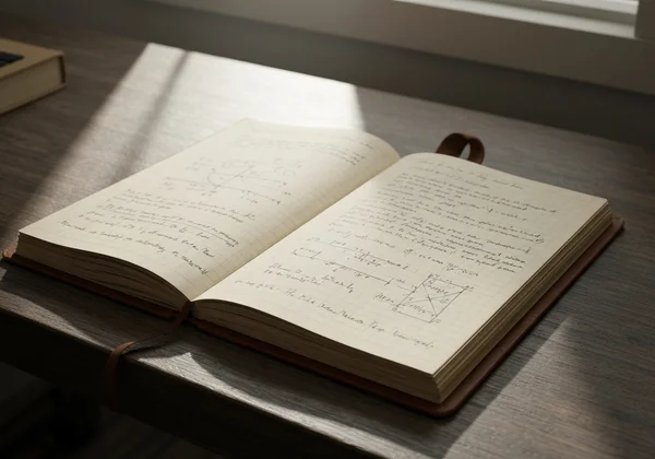 Crafter's journal with notes on Infinite Craft discoveries